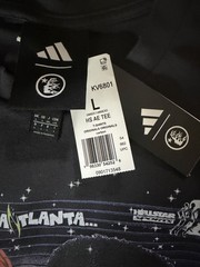 Adidas x Hellstar HS AE Tee KV6801 Size Large Anthony Edwards Carbon Black NWT L