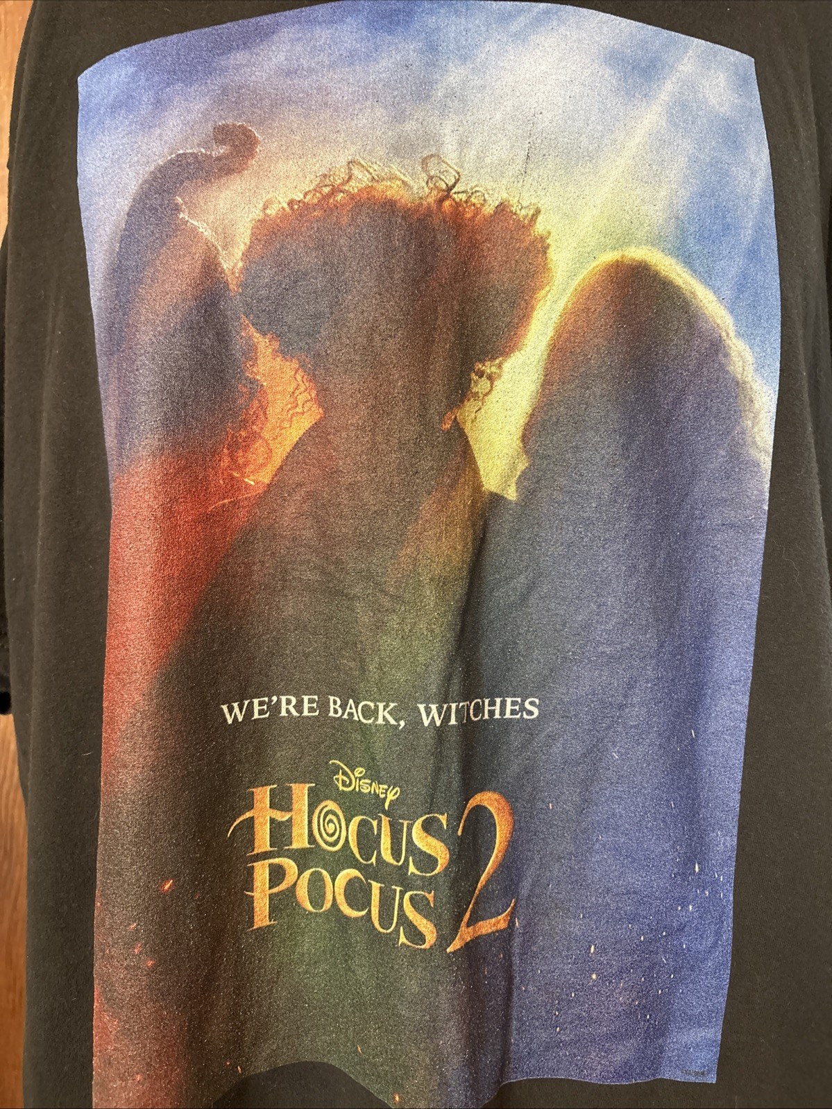 Disney HOCUS POCUS 2 We’re Back, Witches Black Movie Promo Shirt Size 2XL Mens gallery