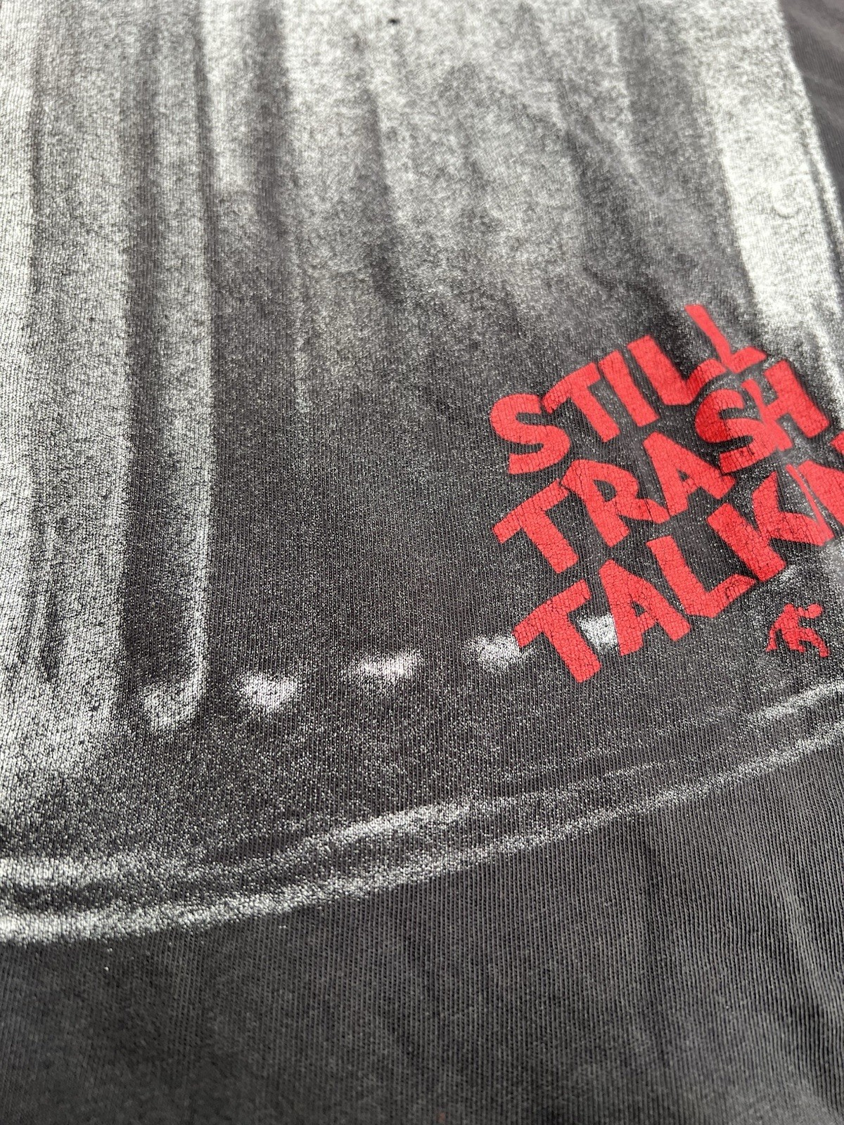 Vintage 90s AND1 Still Trash Talkin T-Shirt Mens Large Black USA Rare Basketball gallery