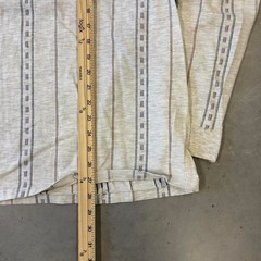Vintage 90s Eddie Bauer black label striped long sleeve Henley shirt