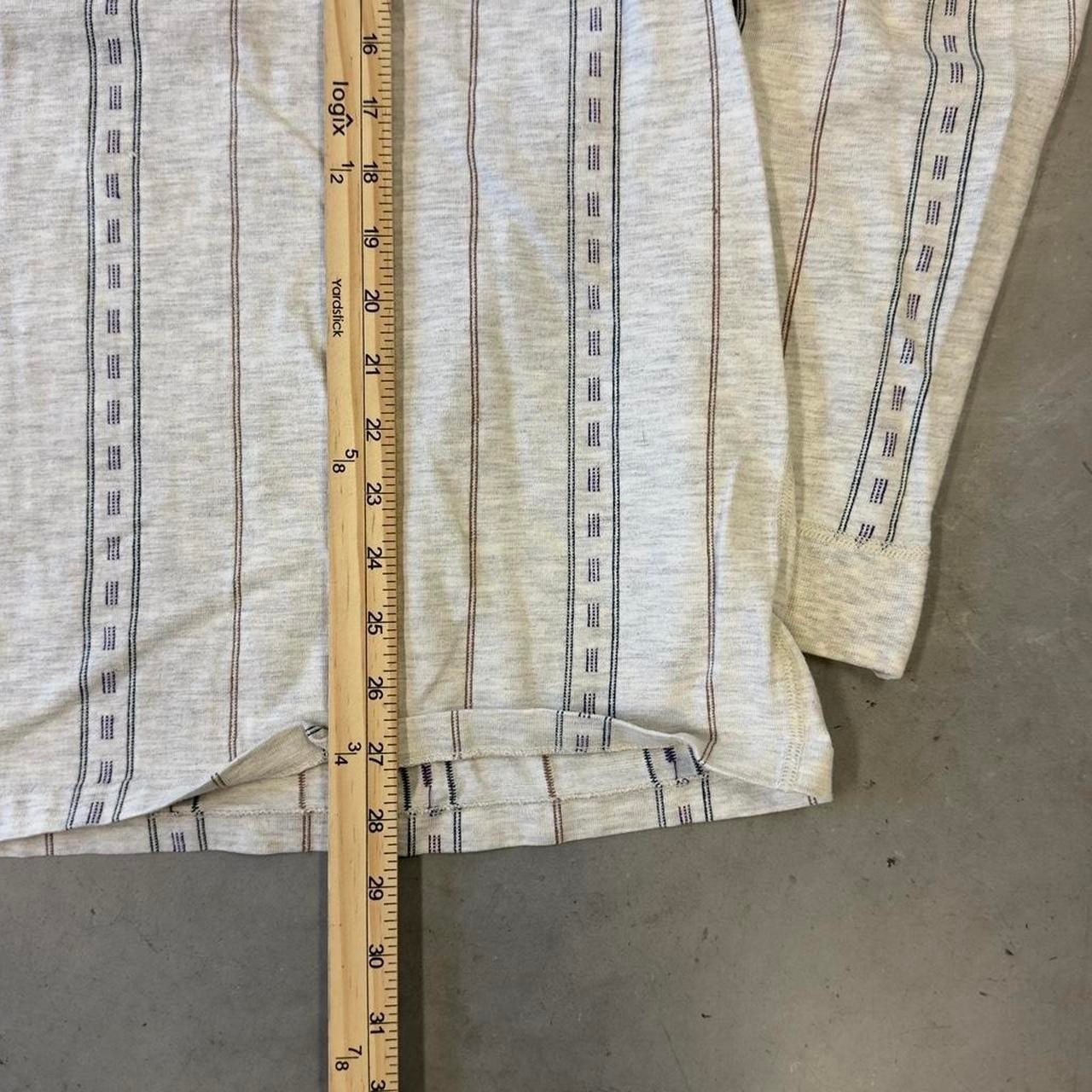 Vintage 90s Eddie Bauer black label striped long sleeve Henley shirt gallery