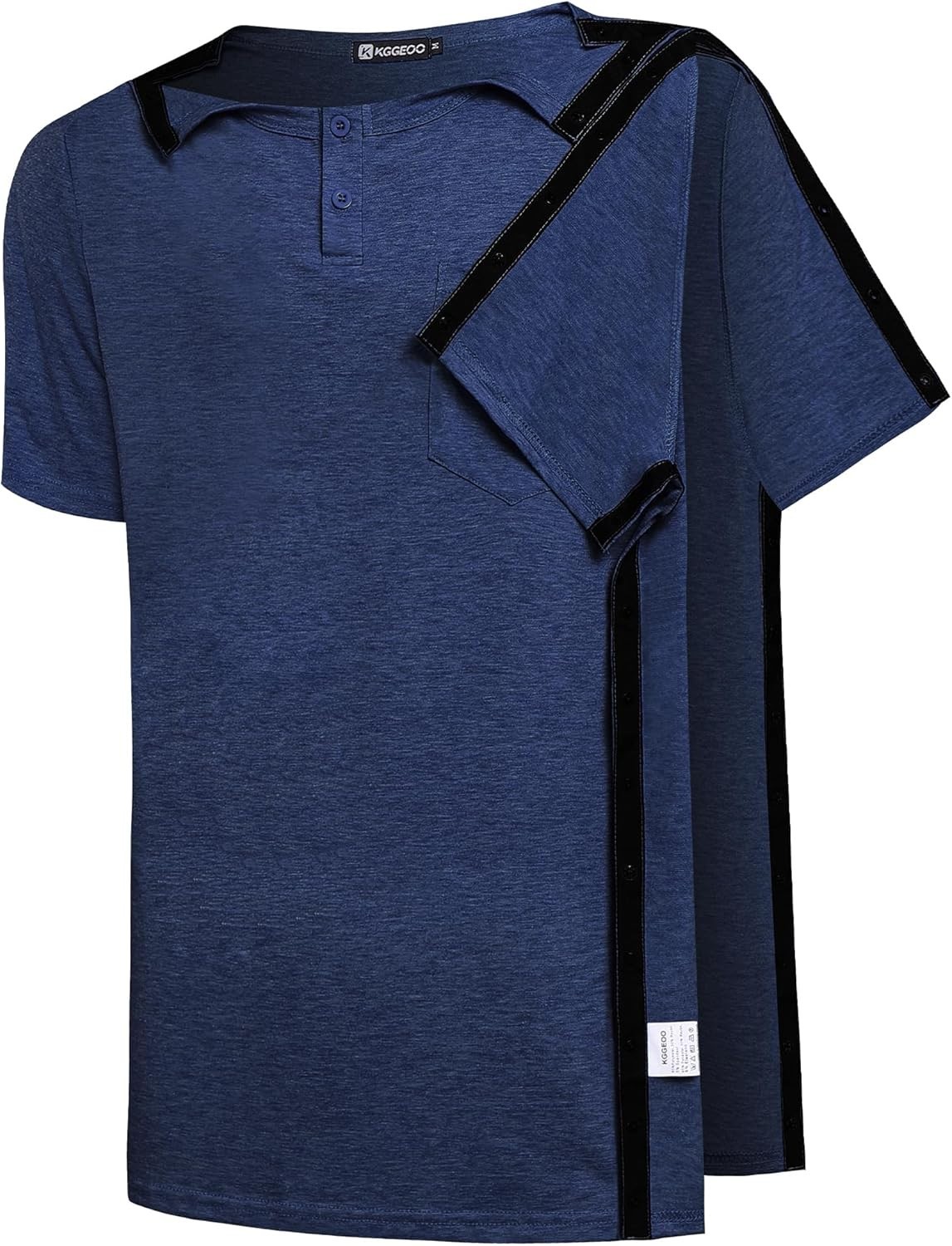 Men’s Post Shoulder Surgery Recovery Shirt Tear Away Short Sleeve Rotator Cuf... gallery