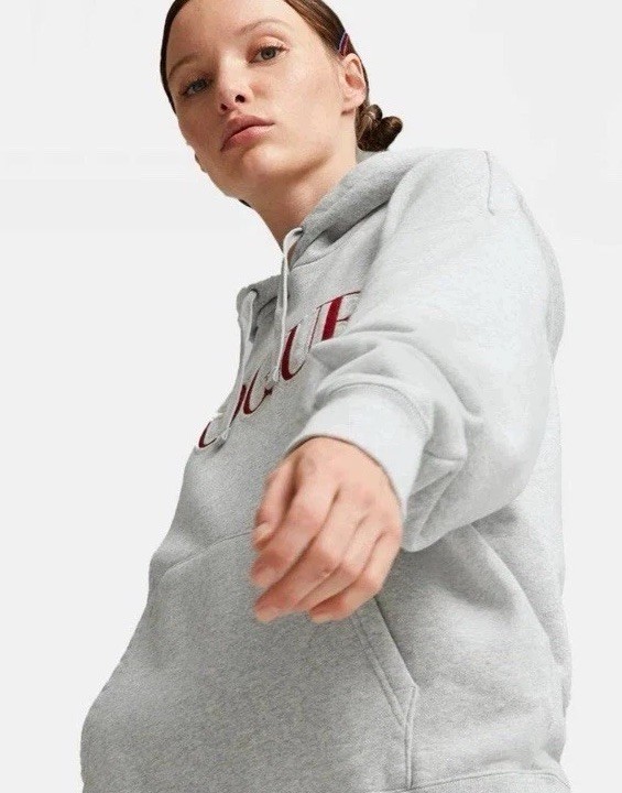 Puma X Vogue Hoodie Unisex Logo Embroidered Heather Gray Style : 536691 NWT gallery