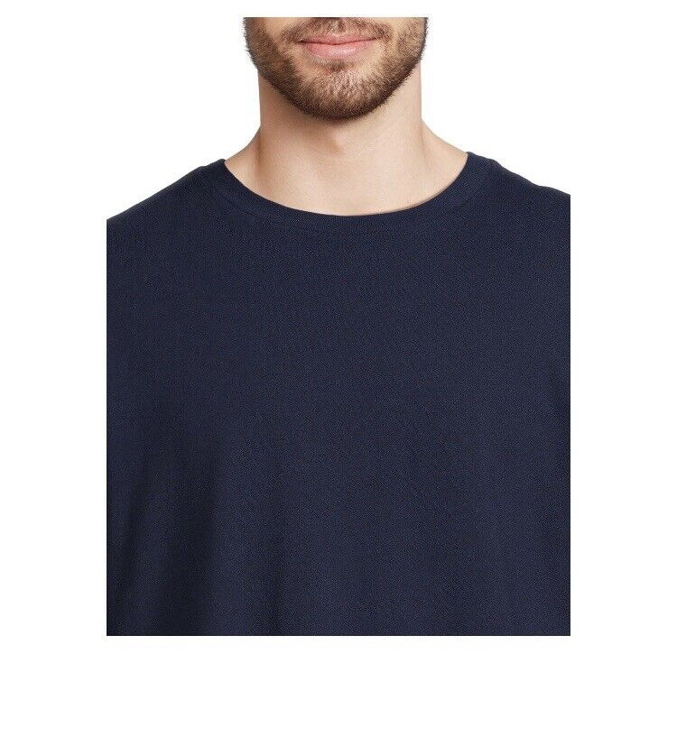 George Men's Long Sleeve Navy Blue Stretch T-Shirt Size S (34-36) Chest 36" NWT gallery