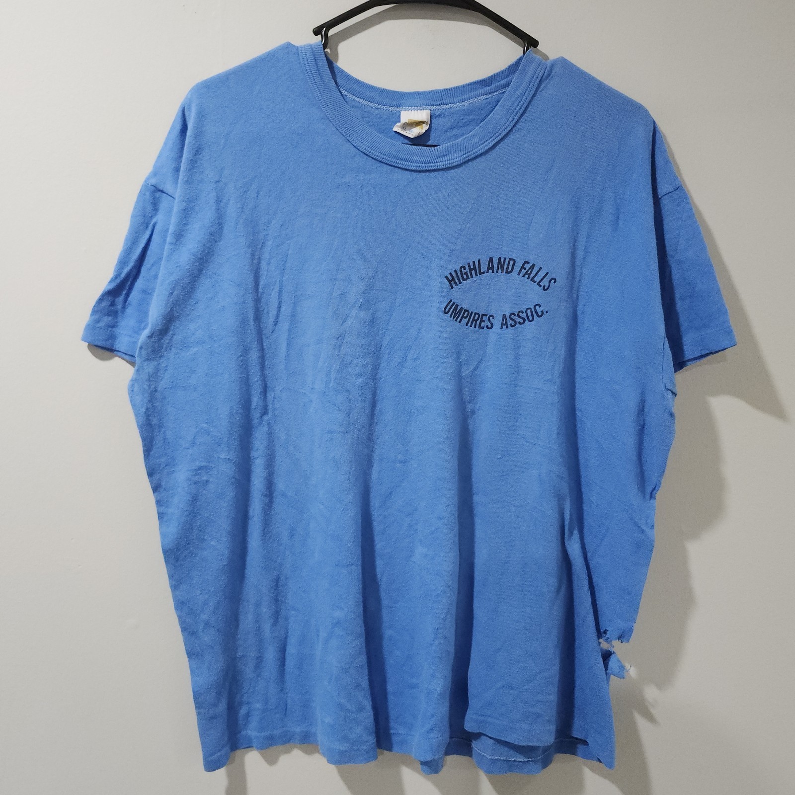 Vintage 70s Russell Athletic Gold Yellow Tag Classic USA T Shirt Distressed READ gallery