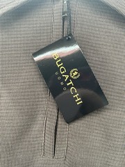 Bugatchi Uomo Long Sleeve Quarter Zip Large Mens Shirt Truffle Brown NWT