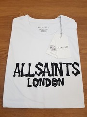 All Saints London Men’s Bones Oversized Organic Cotton Crew T-Shirt