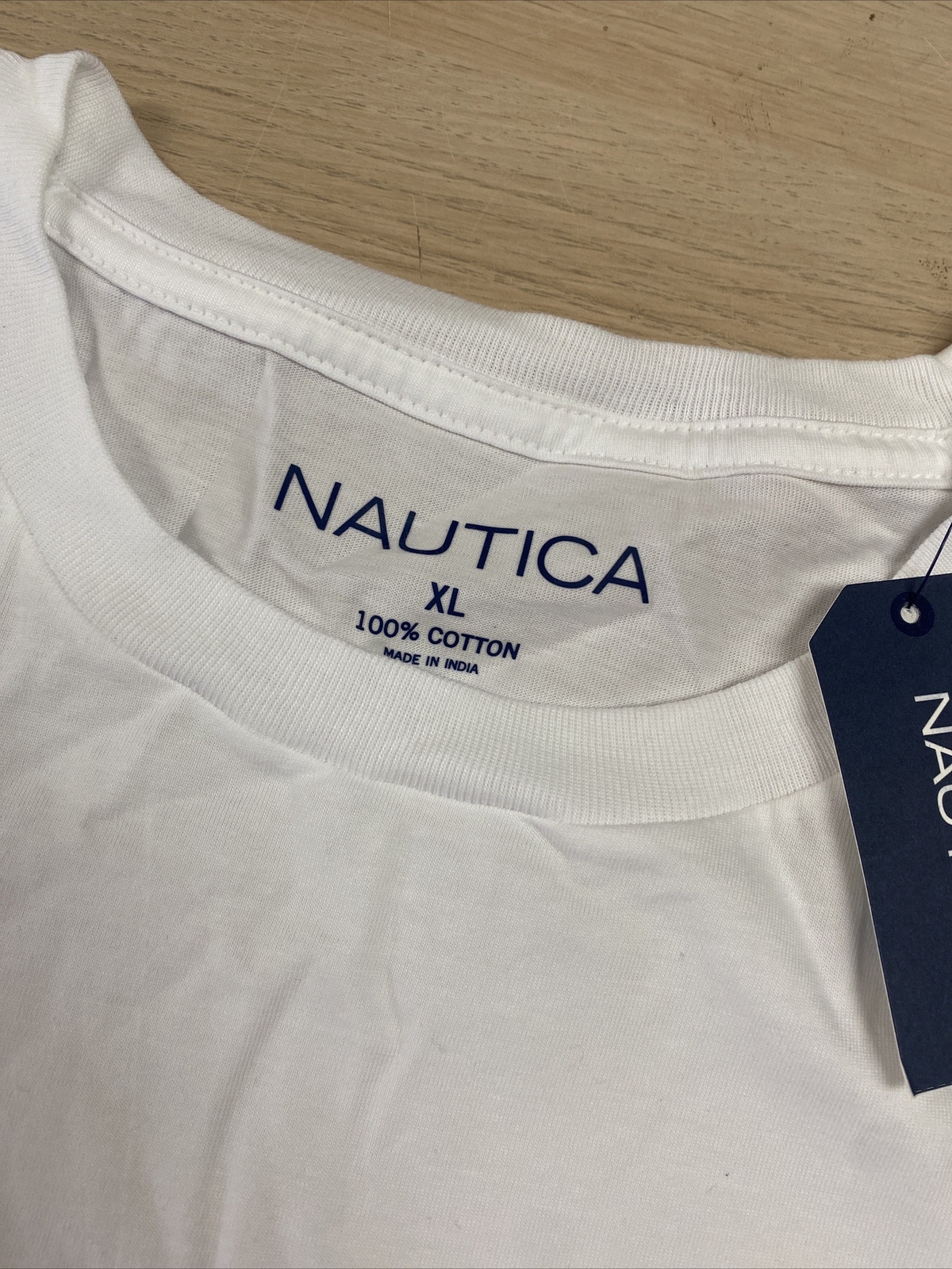 Nautica Graphic T-Shirt Short Sleeve Crew Neck Cotton Logo Bright White XL gallery