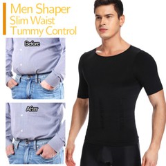 Men Compression Shirt Weight Loss Muscle T-Shirt Body Shaper Slimming Tank Tops