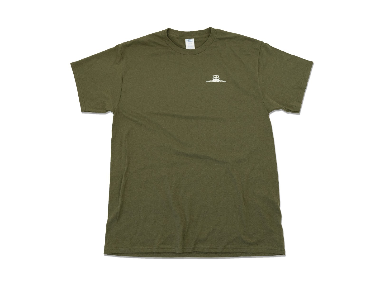 Olive Green Hewescraft Shirt with Boat and Fish gallery