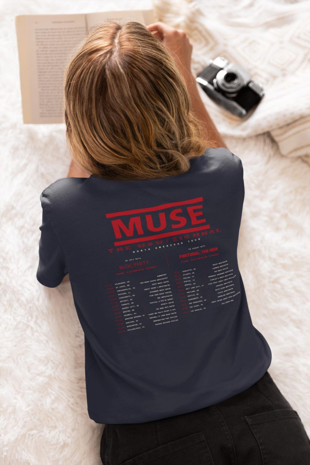 Muse Tour 2026 Concert T-Shirt Alternative Rock Band Tee Reprint gallery