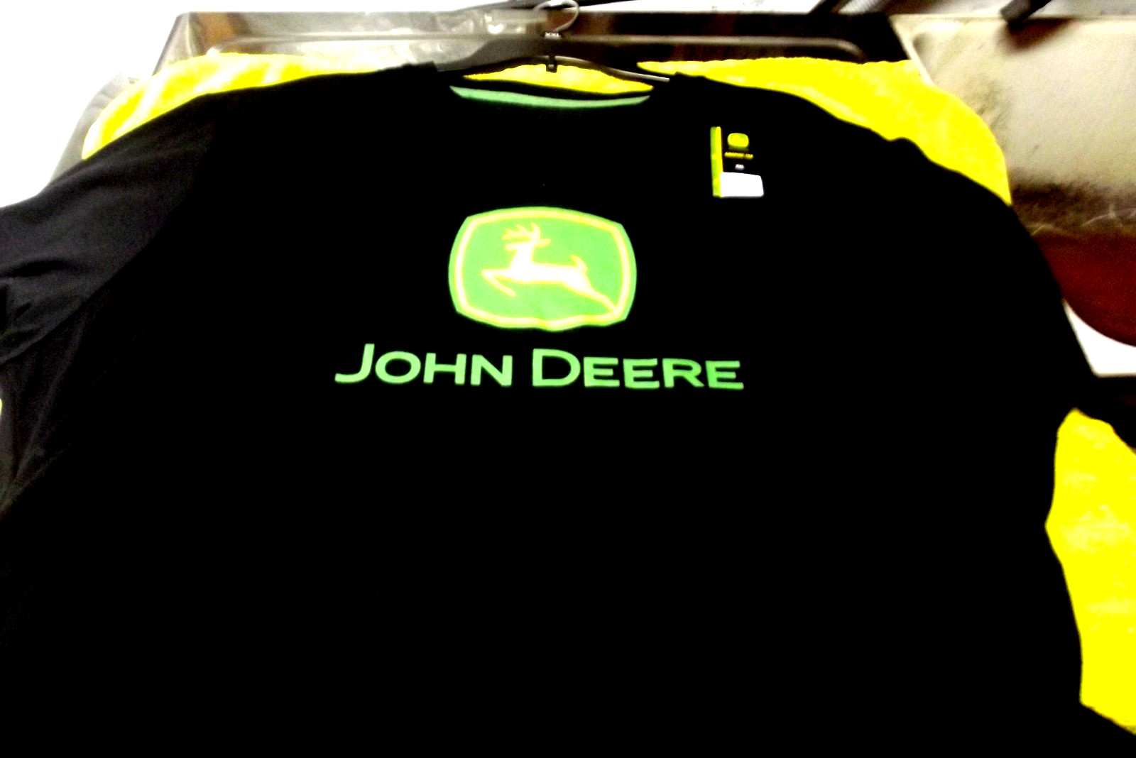 John Deere Black Tee T-SHIRT Logo MEN Size 2XL NEW L@@K gallery