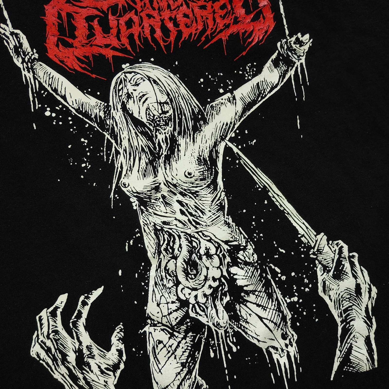 Bound And Quartered Metal Band Music T Shirt Tee - Size Medium - Black Punk Goth gallery