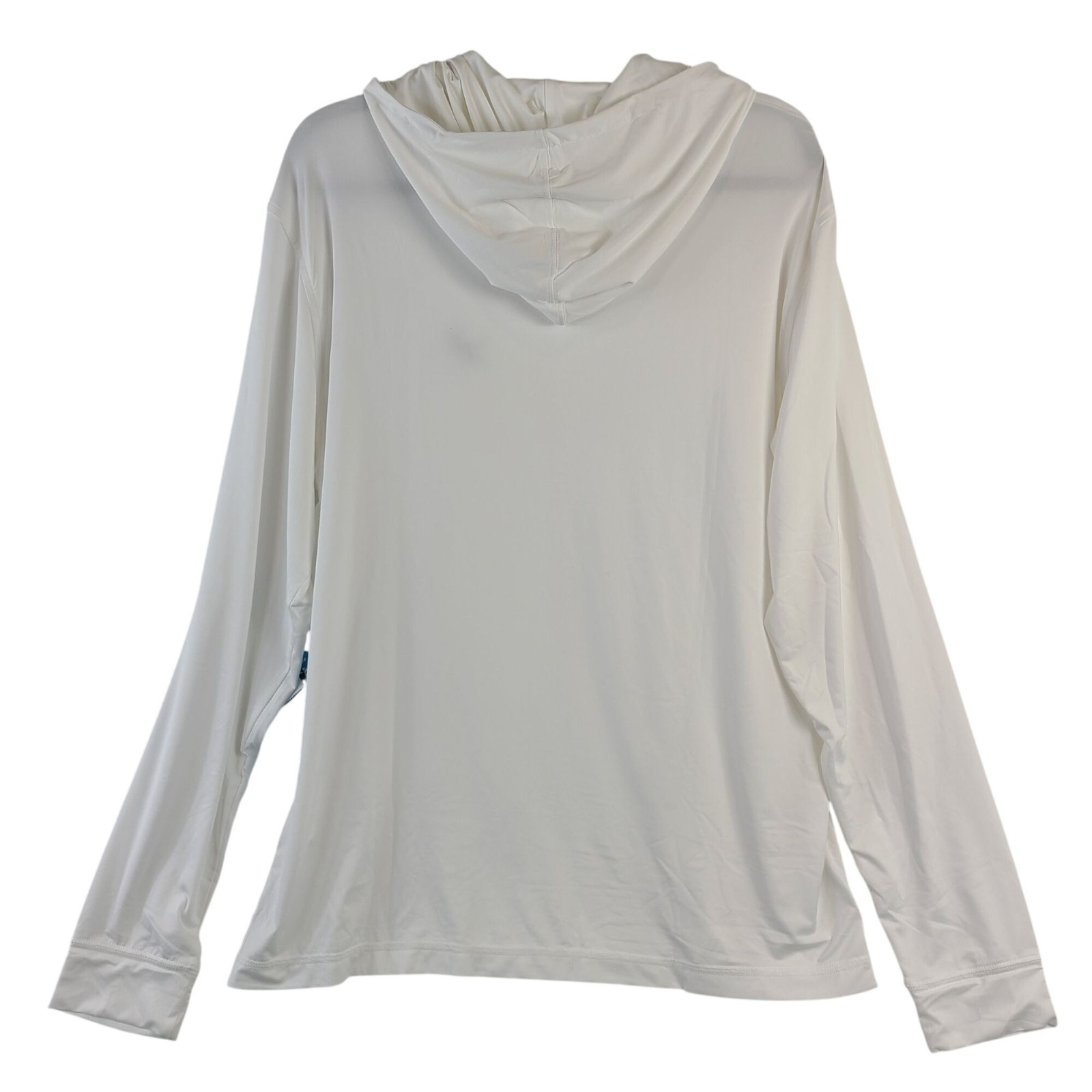 NEW Johnnie-O UPF 50 White Hooded Long Sleeve Shirt Size L gallery