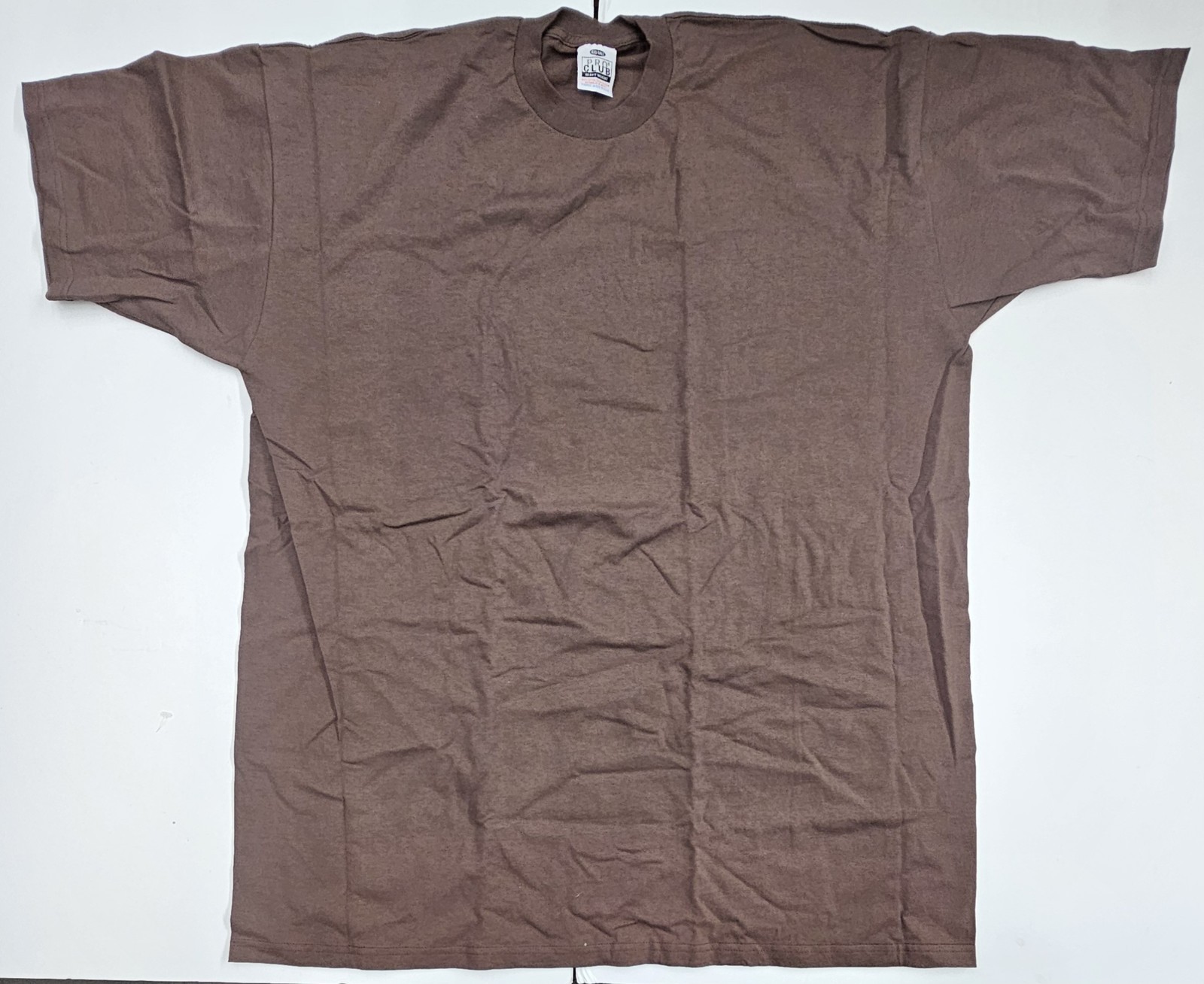 Pro Club Heavyweight Crew Neck T-Shirt 4XL Tall Brown gallery
