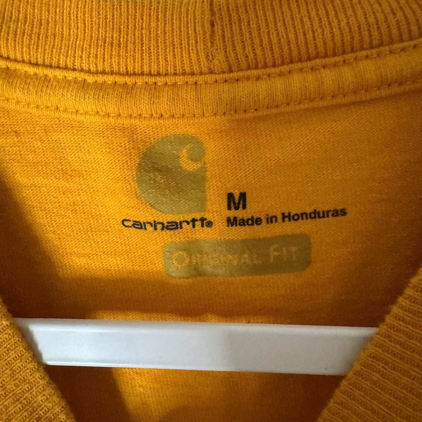 Carhartt Pocket T-shirt Men’s M Mango Orange Short Sleeve Workwear 100% Cotton gallery