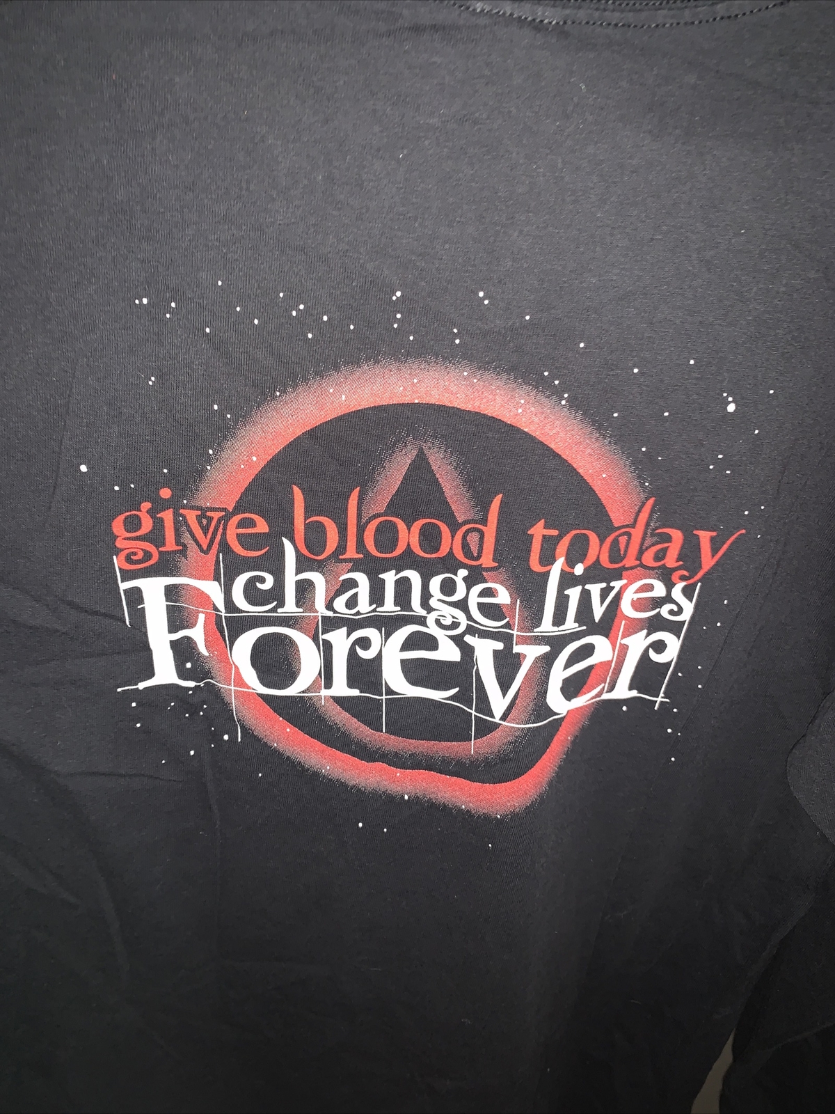 Delta Pro Weight LS “Give Blood Today Save Lives Forever “ Shirt Large Black A8 gallery