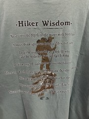 VTG Hiker Wisdom Guide Hiking Camping Outdoor Nature T-Shirt Size L