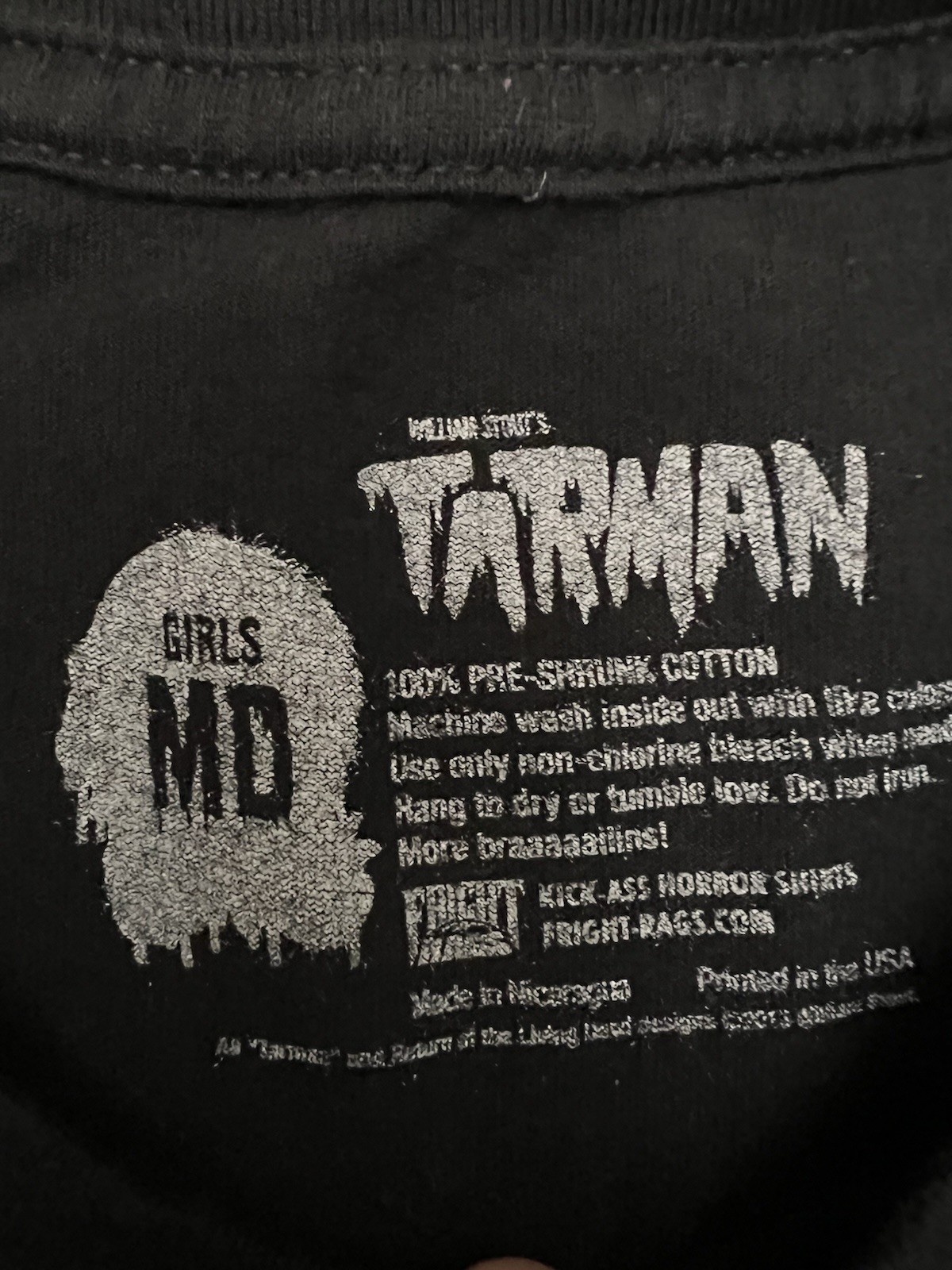 Fright Rags TARMAN T-Shirt Girls Medium OOP Horror Tee Return Of The Living Dead gallery