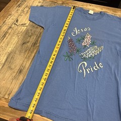 Vintage Single Stitch Texas Pride Blue Bonnet Tee Size XL