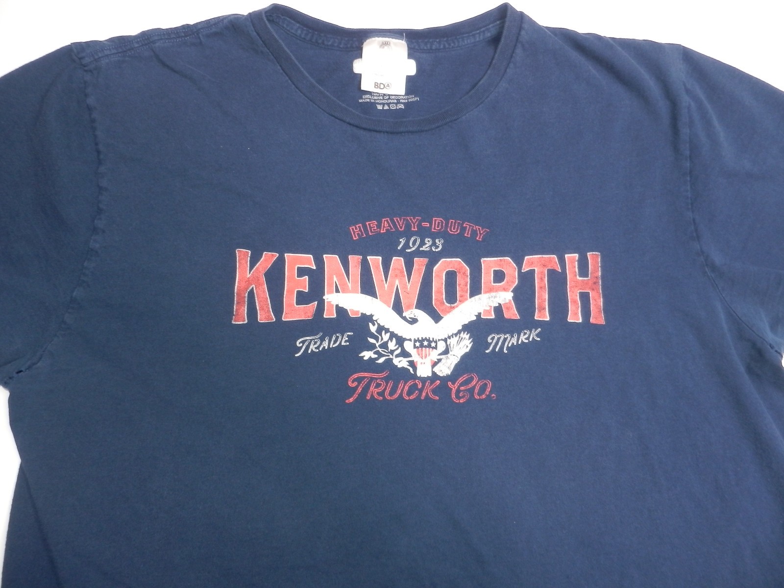 Kenworth Trucks T Shirt Mens XL Trucker Heavy Duty Eagle Blue Vintage Trucker gallery