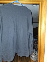 40 Grit By Duluth Trading Black Long Sleeve TShirt w Pocket Standard Ft Size 2XL