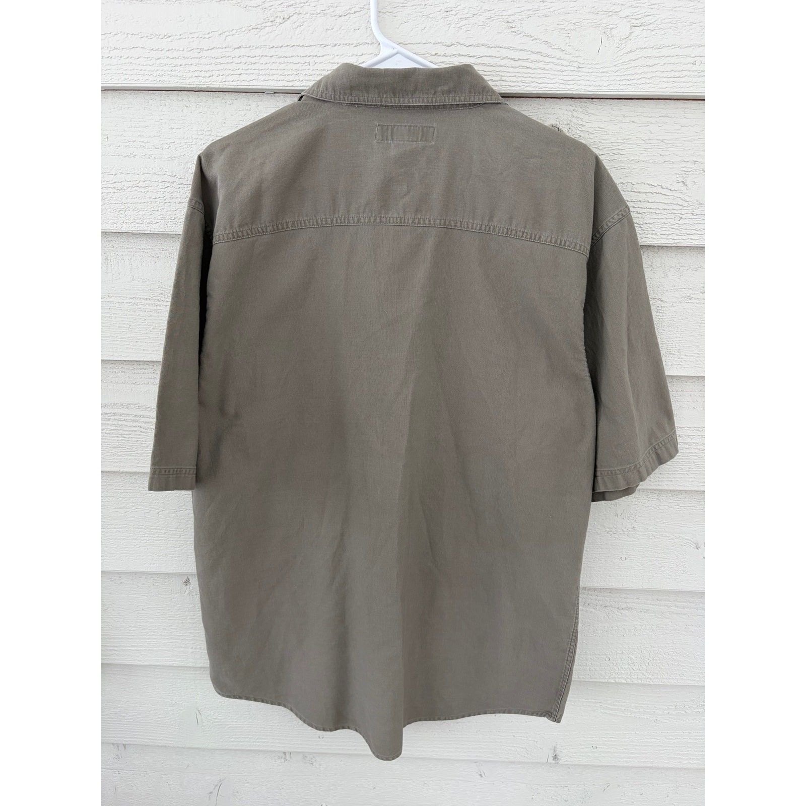 *CABELA'S MAGELLAN* Shortsleeve Camping Shirt Versatile Outdoor Khaki Men Size M gallery