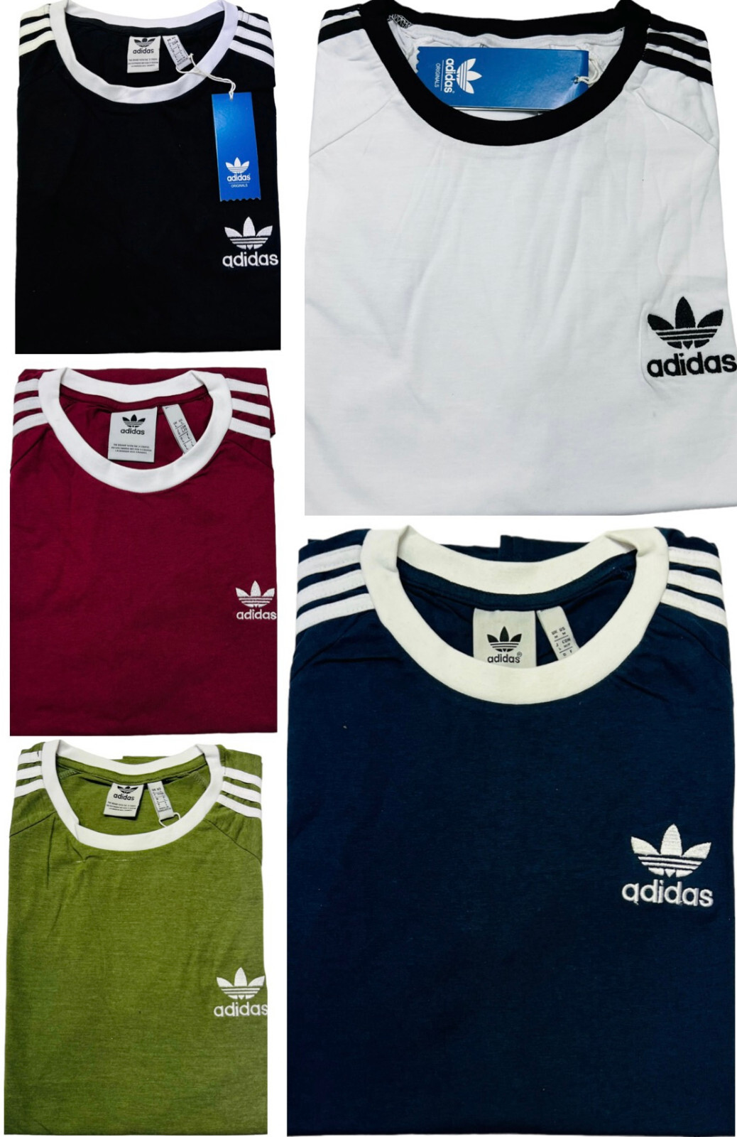 ADIDAS GORGEOUS SHORT SLEEVE ORIGINAL THREE STRIPE T-SHIRT 75% SUMMER SALE