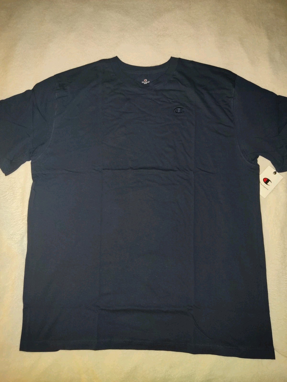 Men's Champion T-shirt Color Navy Blue Size 3XLT New With Tags gallery