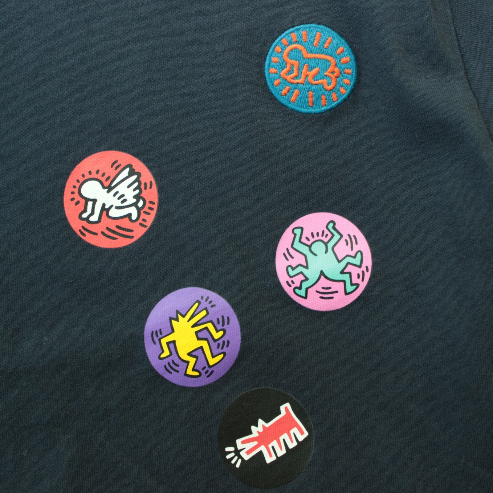 Keith Haring x UNIQLO SPRZ NY / MoMA Special Edition Navy Patch T Shirt - Sz XL gallery