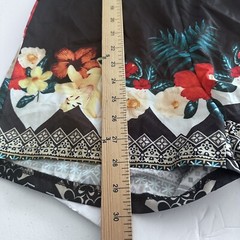 CRB Womens Backless V-Neck Floral Print Shorts Jumpsuit Romper S NEW
