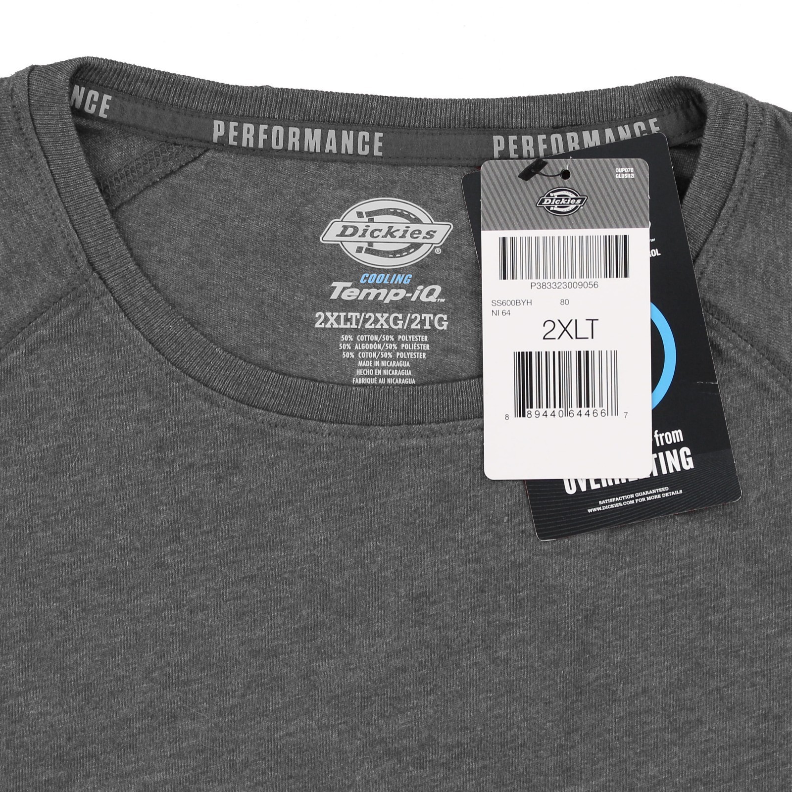 Dickies Cooling Temp IQ T-Shirt Men's Performance Big & Tall Raglan Short Sleeve gallery