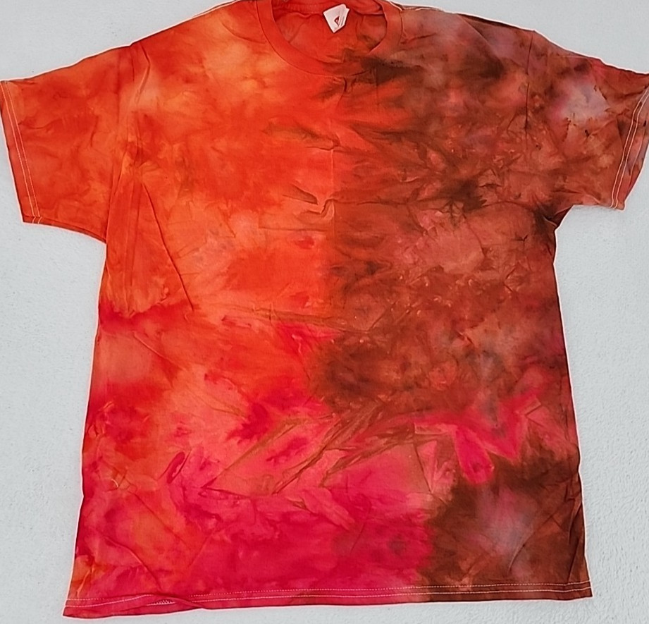 3 Procion Ice Tie Dye Short Sleeve Shirts Unisex Size Large Gildan & Hanes NEW! gallery