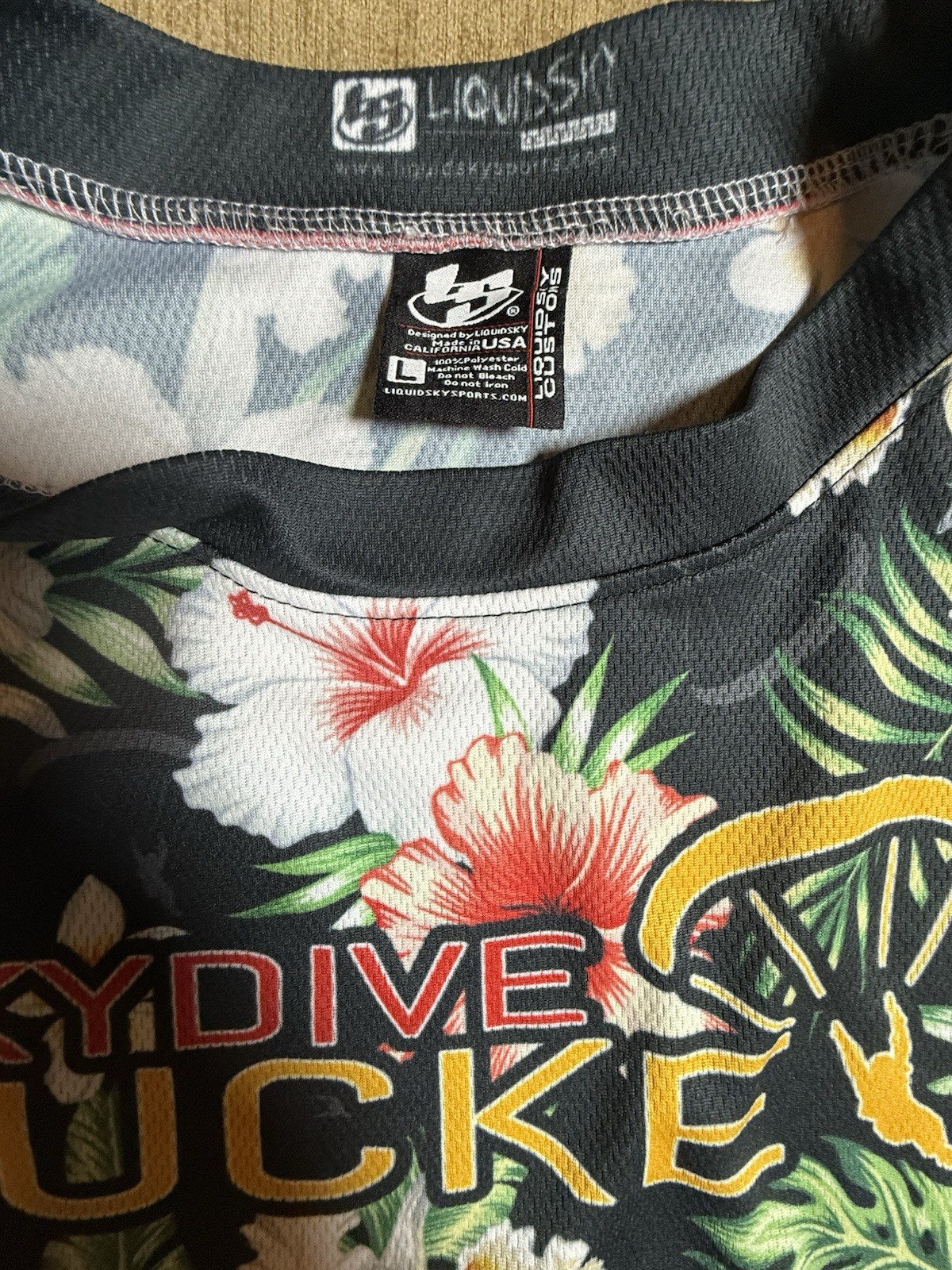 Liquid Sky Extreme Sports Jersey Mens Large Bike Skate Snowboarding Buckeye USA gallery