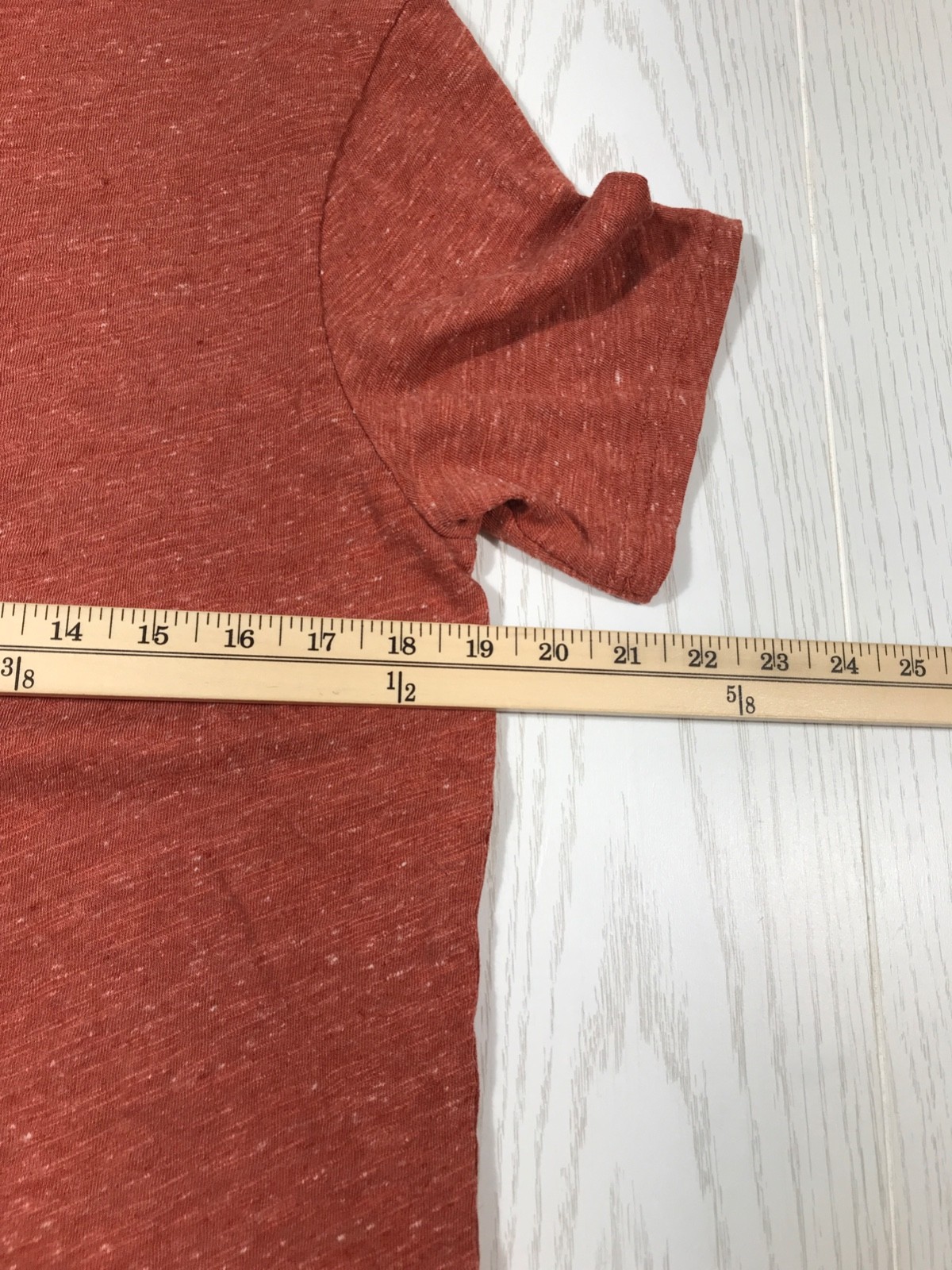 New Lucky Brand Henley Shirt Mens M Red Short Sleeve Cotton Linen Lightweight gallery