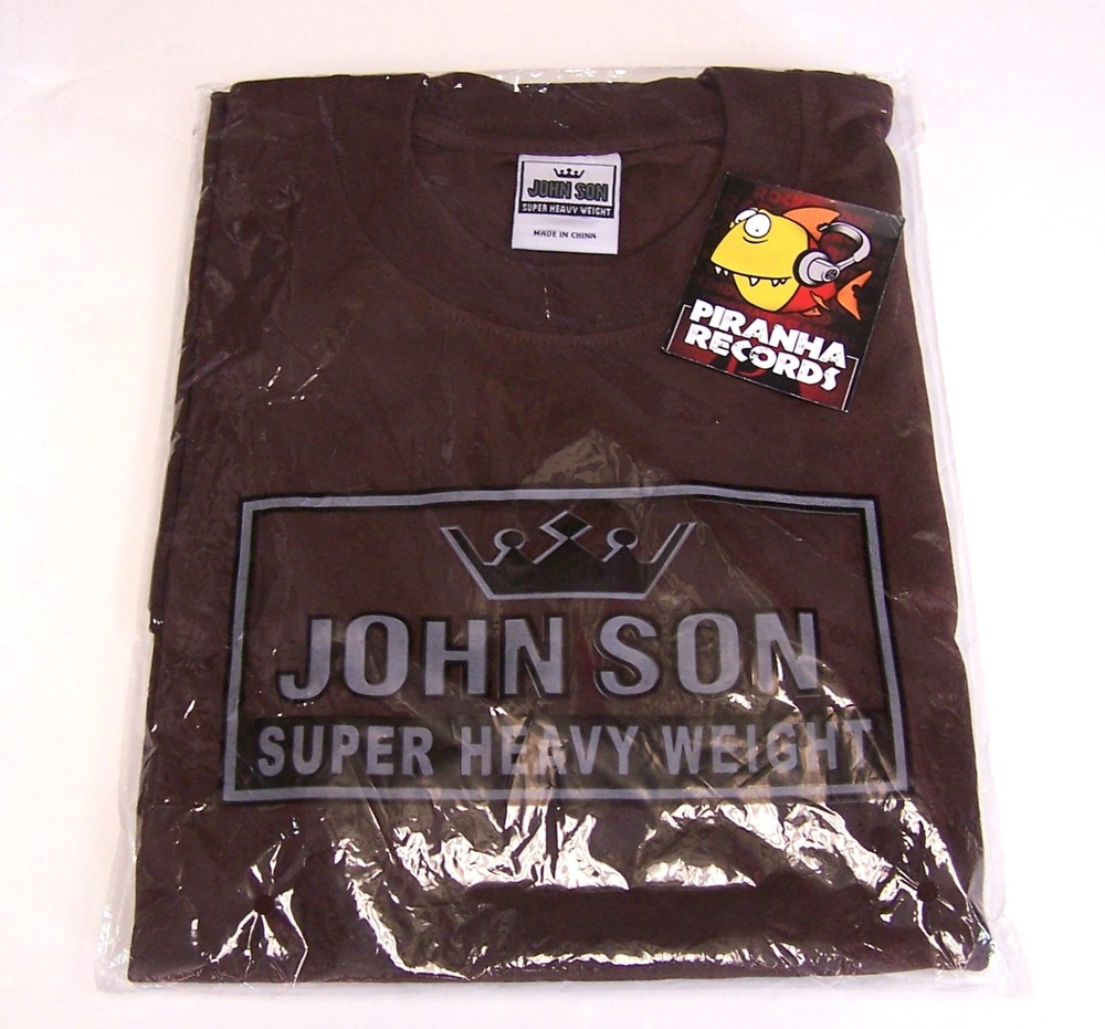 John Son Premium Quality Brown T-Shirt 3XL 100% Cotton Piranha Records