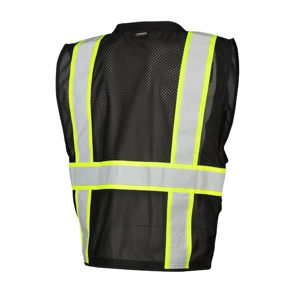 Kishigo B100-4X-5X Safety Vest, Zipper, Black, 4Xl/5Xl gallery