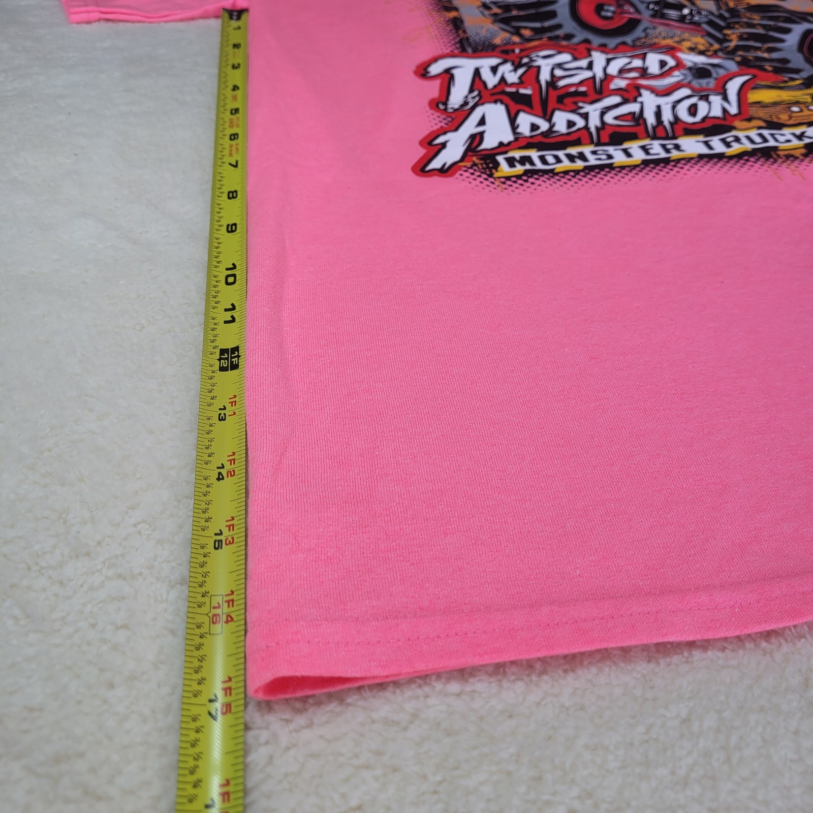 Twisted Addiction Monster Med. Truck Racing Ford Tougest Tour 572ci T-Shirt gallery