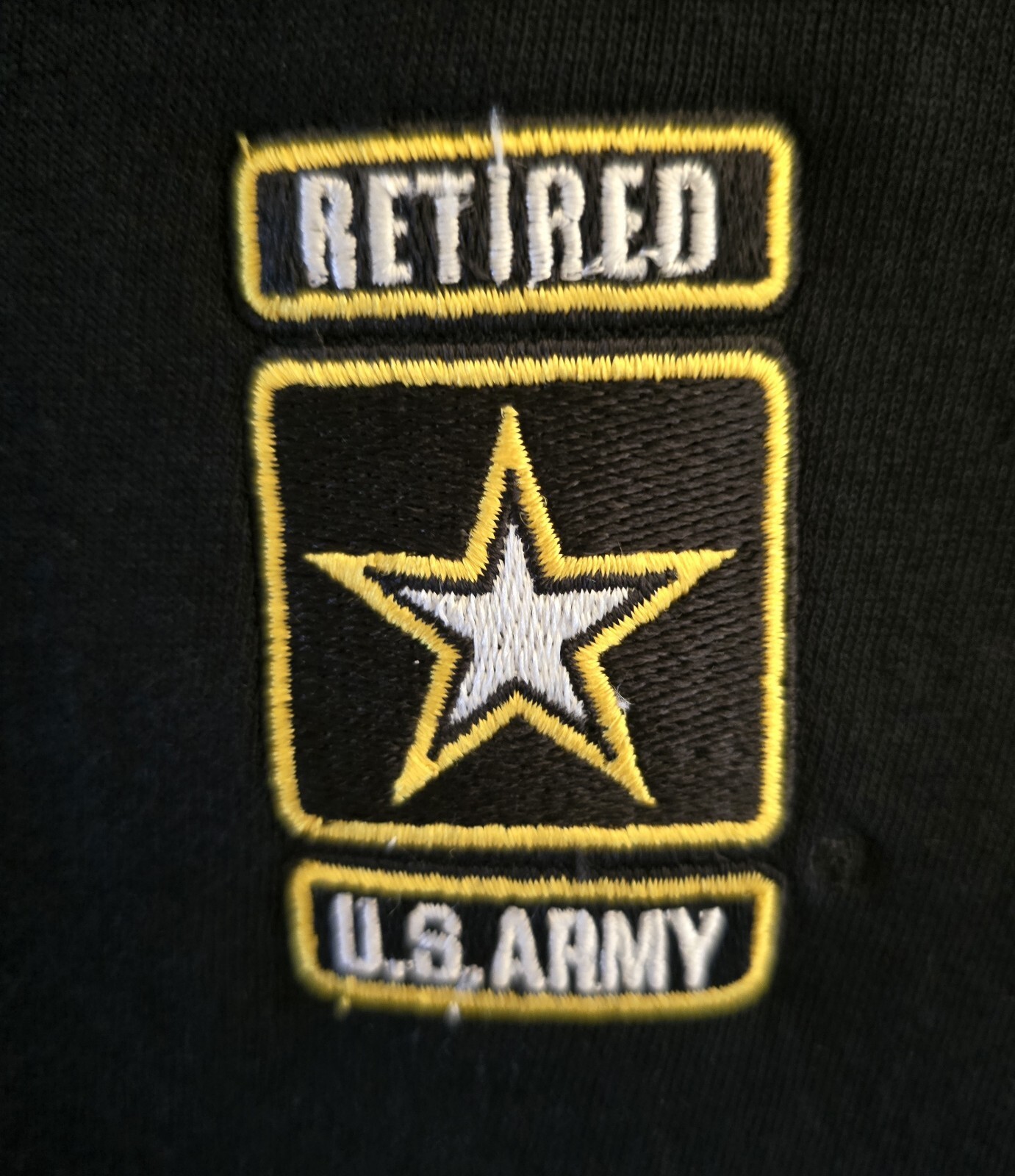 US Army Retired T Shirt Mens Large Embroidered Logo Crest gallery