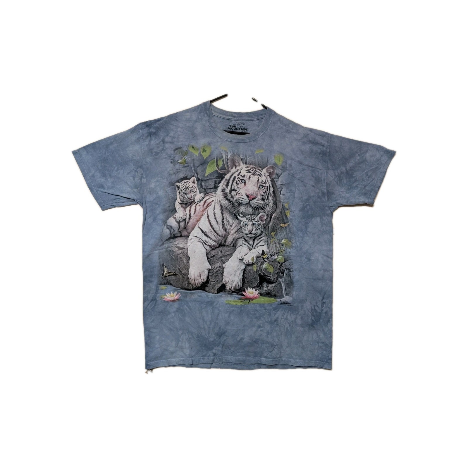 The Mountain Mens T-shirt Blue "White Tiger Of Bengal Cubs Retired Logo XL #6107 gallery