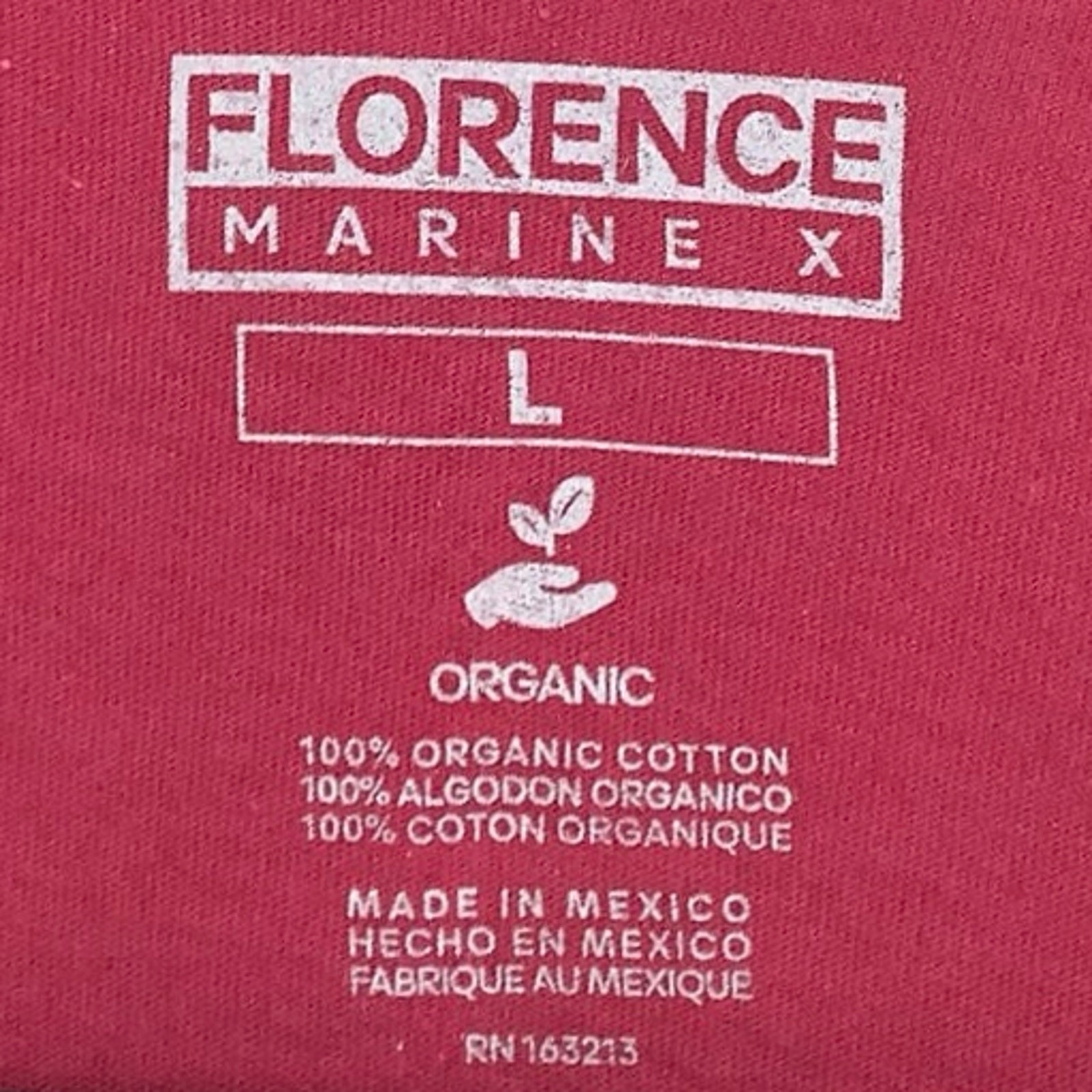 NEW! Florence Marine X Men's Large Marine Exploration Maroon T-Shirt M14-1 gallery