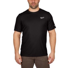 Milwaukee Workskin Short Sleeve Crew Black Lightweight Performance Tee Shirt 2XL