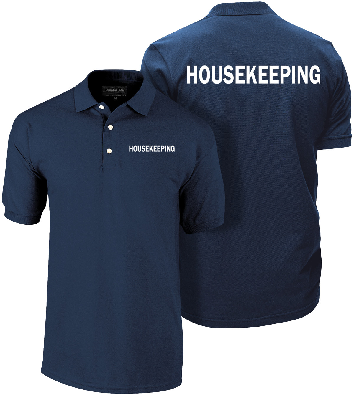 Housekeeping polo shirt, Staff shirt, Employee polo shirt, Uniform, Hospitality