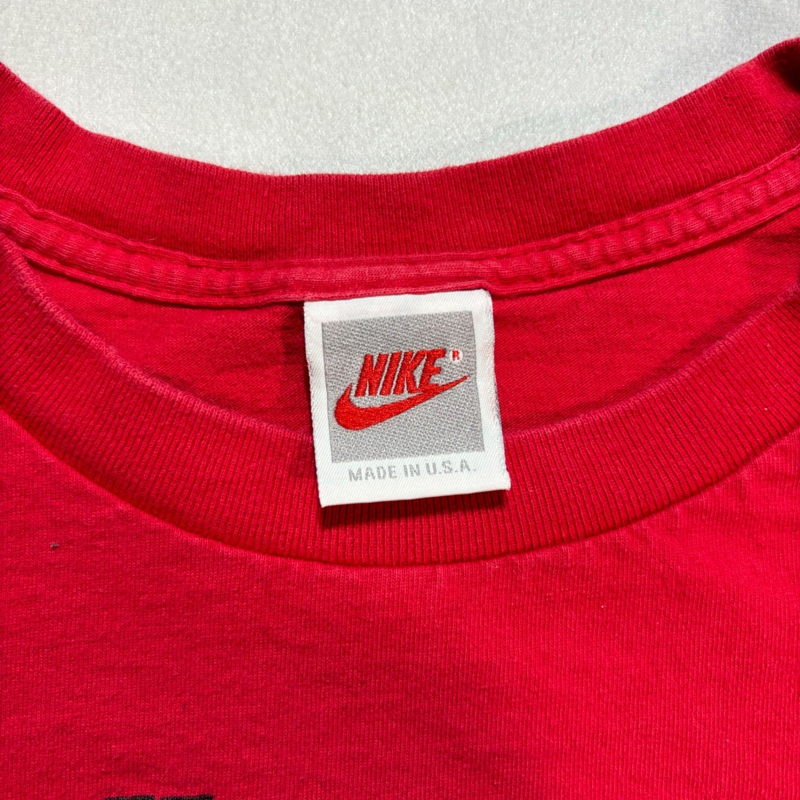 Vintage 90s Nike T-Shirt Men XL Red Def Jam Just Do It Graphic Single Stitch USA gallery