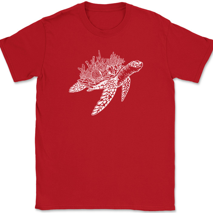 Turtle Coral Shell T-Shirt Funny Humor Novelty Tee gallery