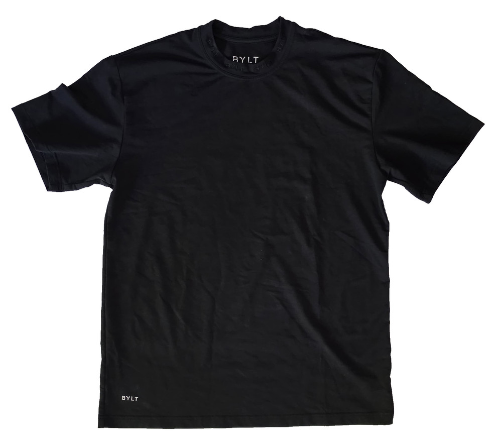BYLT Lux Box Tee Men’s L Black Premium Crew Neck T-Shirt Worn Once Excellent