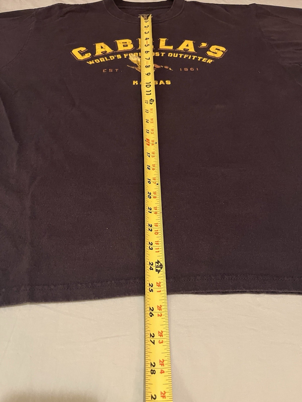 Cabela's Shirt Mens Y2K large purple 100% cotton duck 2000s Kansas outdoors gallery