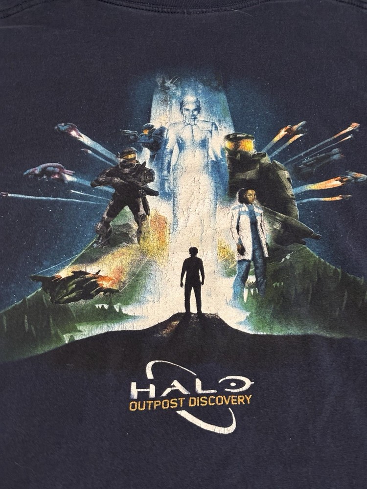 Halo Outpost Discovery Xbox Event Promo Graphic Tee – Navy Blue Size XXL