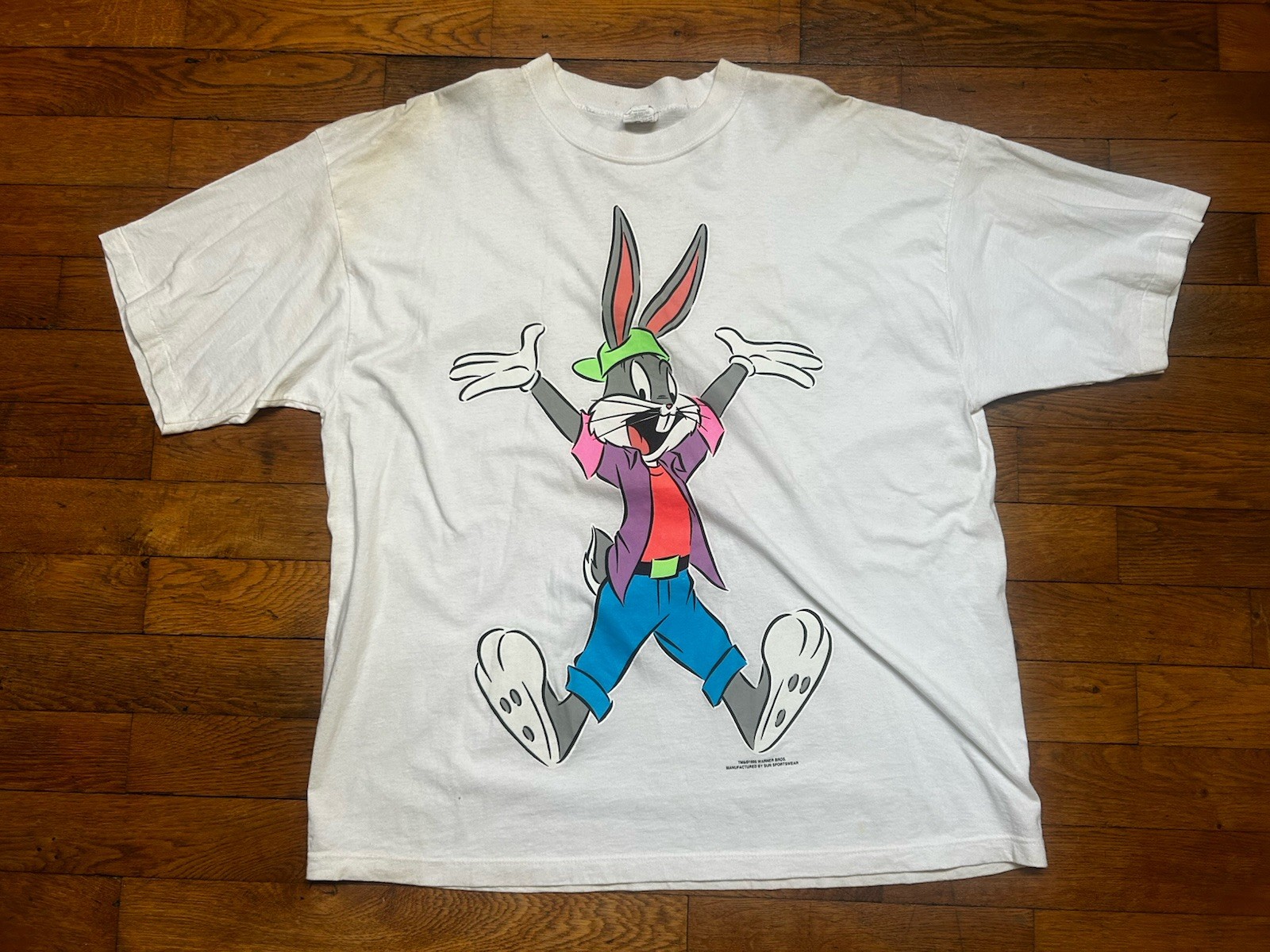 Vintage Bugs Bunny Looney Tunes T-Shirt Men’s 24W White Cotton