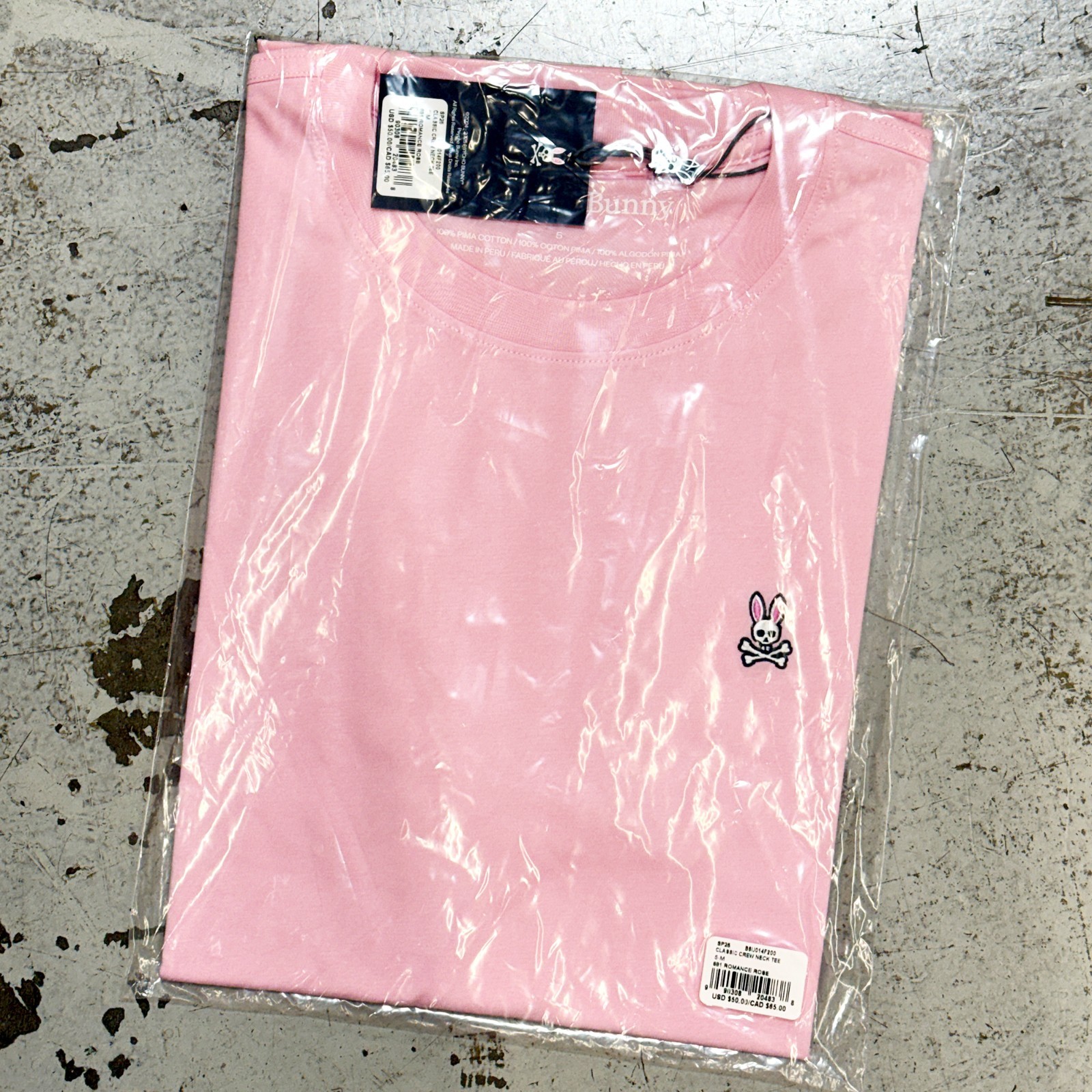*NEW* Men Psycho Bunny CLASSIC CREW NECK TEE Romance Rose (B6U014F200 681) 👍 gallery